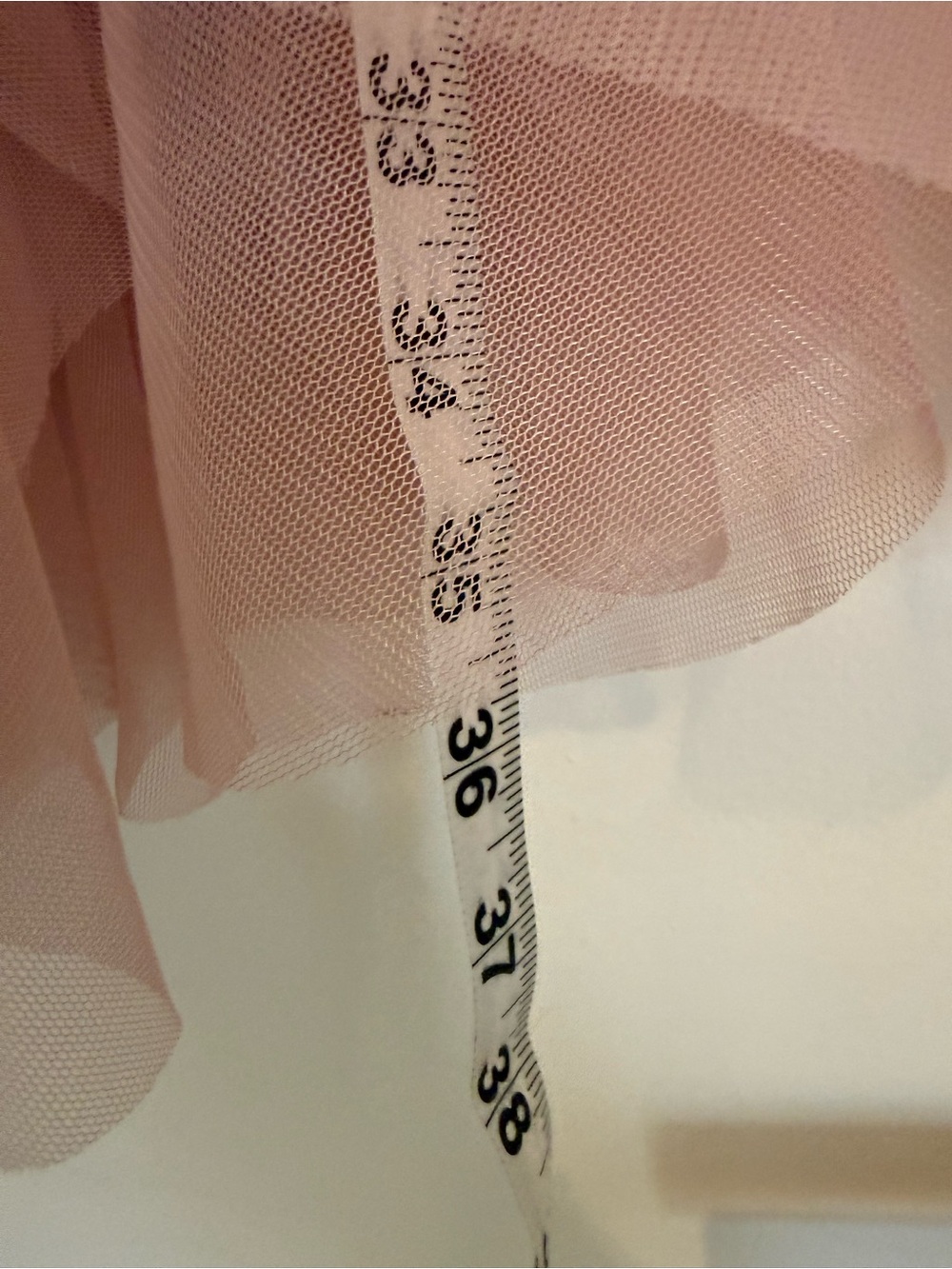 NWT Chelsea & Violet Dusty Rose Ruffled Tulle Midi Skirt sz. L - Picture 6 of 6